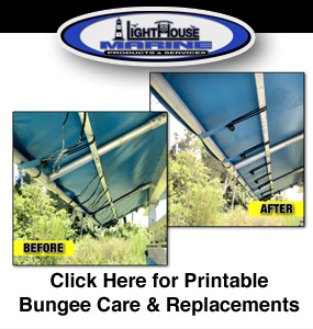 Boat Lift Canopy Cover Bungee Care